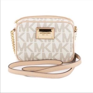 Micheal Kors cream crossbody